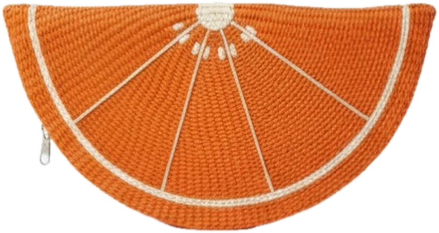 Clutch abanico Naranja